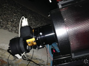 Current set-up showing the new Moonlite DRO focuser and stepper rotator